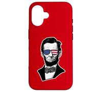 Carcasa para iPhone 16 Gafas de Sol Abraham Lincoln USA