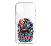 Carcasa para iPhone 16 Galactic Space Cowboy Dad Patrol Scifi Western Father's Day