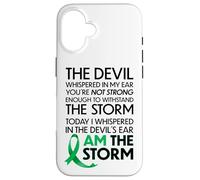Carcasa para iPhone 16 Gallbladder Cancer Warriors I Am The Storm, I Will Survive