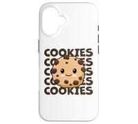 Carcasa para iPhone 16 Galletas Lindas y adorables Galletas con chispas de Chocolate Kawaii