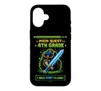 Carcasa para iPhone 16 Gamer Main Quest 4º Grado Cuarto Grado Regreso a la Escuela