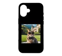 Carcasa para iPhone 16 Gato en el Castillo de Peles