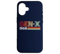 Carcasa para iPhone 16 Gen X 1968 Retro Generation xer Vintage Text Style
