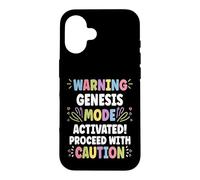 Carcasa para iPhone 16 Genesis Personalized Name Funny Cute Custom Genesis Name