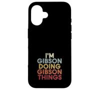 Carcasa para iPhone 16 Gibson Name Gibson Personalized Name First Given