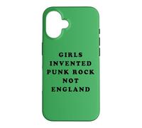 Carcasa para iPhone 16 Girls Invented Punk Rock Not England - Green