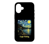 Carcasa para iPhone 16 Gogh Pesca Divertido Pescador Al Aire Libre Lago Arte Go Fish