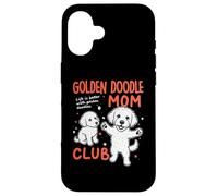 Carcasa para iPhone 16 Golden Doodle Mom Club Goldendoodle Dog Mom Día de la Madre