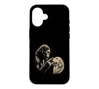 Carcasa para iPhone 16 Golden Retriever & Bigfoot