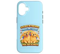 Carcasa para iPhone 16 Golden Retrievers Love Never Fails Golden Hours Perros