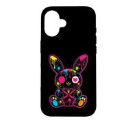 Carcasa para iPhone 16 Goth Bunny Kawaii Rabbit Cute Gothic Outfit E-Girl Grunge