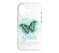 Carcasa para iPhone 16 Grace Bible Verse: Women’s Christian Faith Ephesians 2:8