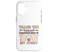 Carcasa para iPhone 16 Gracias Parte Importante Mi Profesor de Historia