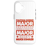 Carcasa para iPhone 16 Graduación de Estudiantes de Ciencias políticas - Excepto Mucho más Fresco