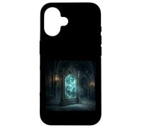 Carcasa para iPhone 16 Gráfico de Mystic Mirror Portal Gothic Fantasy Magic Realm