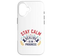 Carcasa para iPhone 16 Gráfico de Viaje de restauración Interior de mentalidad Serena