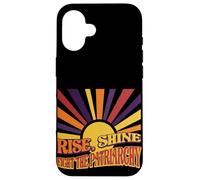 Carcasa para iPhone 16 Gráfico Retro de Rise Shine Fight The Patriarchy Sunburst