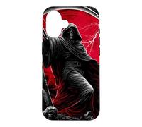 Carcasa para iPhone 16 Guadaña de la Parca Ángeles caídos Arte de Terror gótico Oscuro