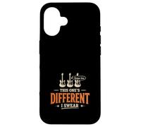 Carcasa para iPhone 16 Guitarra Coleccionando Guitarra Gearhead Divertido Guitarrista Humor Gear