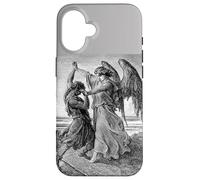 Carcasa para iPhone 16 Gustave Dore Jacob luchando con el ángel 1855