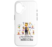 Carcasa para iPhone 16 Gymnastics Mom Funny Ducks Gymnastics Mama