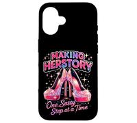 Carcasa para iPhone 16 Haciendo de Herstory un Paso Atrevido a la Vez