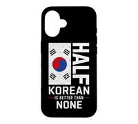 Carcasa para iPhone 16 Half Korean Better Than None Funny Korea Pride Bandera Coreana