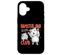 Carcasa para iPhone 16 Hamster Dad Club Hammy Hombres Día del Padre