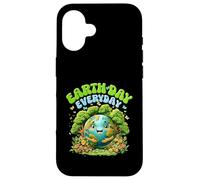Carcasa para iPhone 16 Happy EarthDay Save The Planet Kawaii Día de la Tierra Todos los días