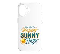 Carcasa para iPhone 16 Happy Sunny Days Sonriente Sol Verano Amante