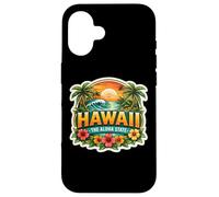 Carcasa para iPhone 16 Hawái The Aloha State Souvenir Visitor Memorabilia Hawaiian