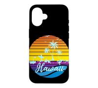 Carcasa para iPhone 16 Hawaii Vintage Sunset Surfer Souvenir