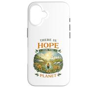 Carcasa para iPhone 16 Hay Esperanza para el Planeta Solarpunk Día de la Tierra Vida Verde