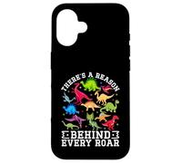 Carcasa para iPhone 16 Hay una razón detrás de Cada Rugido Lindo Dinosaurio SPED Autismo