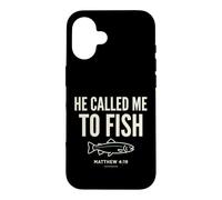 Carcasa para iPhone 16 He Called Me to Fish Faith Bass Fishing Christian Matthew