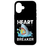 Carcasa para iPhone 16 Heart Breaker Shark Shirt Valentine Shark Shirt Valentines