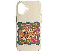 Carcasa para iPhone 16 Hecho para adorar Salmos 150 Christian Faith Retro