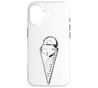 Carcasa para iPhone 16 Heladería Sketch Gelateria