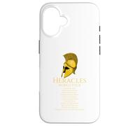 Carcasa para iPhone 16 Heracles World Tour - Casco Griego Antiguo - Mitología
