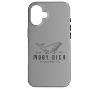 Carcasa para iPhone 16 Herman Melville Cute Whale | Boat Tour | Moby Dick