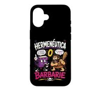 Carcasa para iPhone 16 Hermenéutica o Barbarie Humor Filosófico Divertido