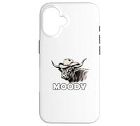 Carcasa para iPhone 16 Highland Cow Lover Moody Western Cattle Rancher