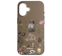 Carcasa para iPhone 16 His Witch Her Warlock Pareja de brujería Magia Oculta