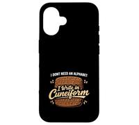 Carcasa para iPhone 16 Historia de la Antigua Mesopotamia Sumeria Cuneiforme Babilonia