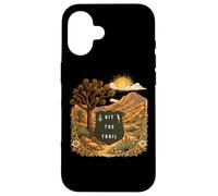 Carcasa para iPhone 16 Hit The Trail Senderismo & Camping Desierto de Mojave