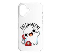 Carcasa para iPhone 16 Hola-Ween Funny Ghost Pun