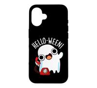 Carcasa para iPhone 16 Hola-Ween Funny Ghost Pun