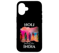 Carcasa para iPhone 16 Holi Festival India Recuerdo Turístico Mumbai Delhi Kerala Goa