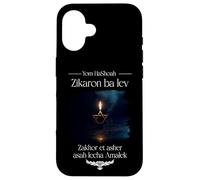 Carcasa para iPhone 16 Holocaust Rembr Memorial Day, Yom HaShoah, Zikaron ba Lev