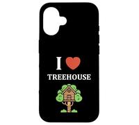 Carcasa para iPhone 16 Home Nature Tree House Minimalist Simple i Love Treehouse